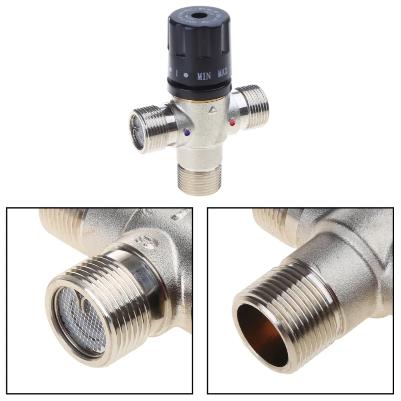 

Thermostatic Mixing for Valve 3/4" DN20 Solar Heater Thermostat TMV Thermostatic Mixing for Valve Pipe for Valve Building