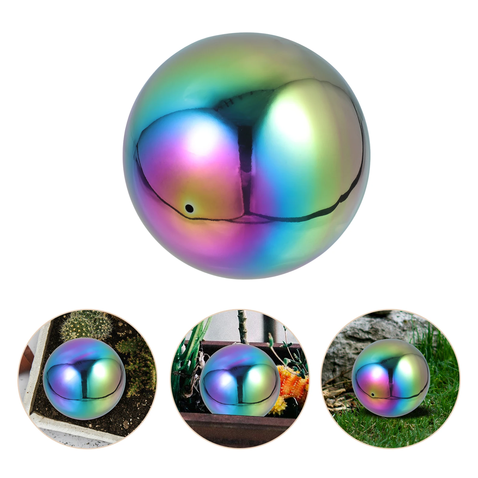 

Mirror Reflective Ball 15CM Stainless Steel Garden Decor Hollow Sphere Outdoor Indoor Accessories Ball Ornament Family