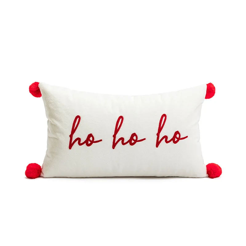 Embroidered pillows Christmas party pillows living room sofas bedside pillowcases Without Core