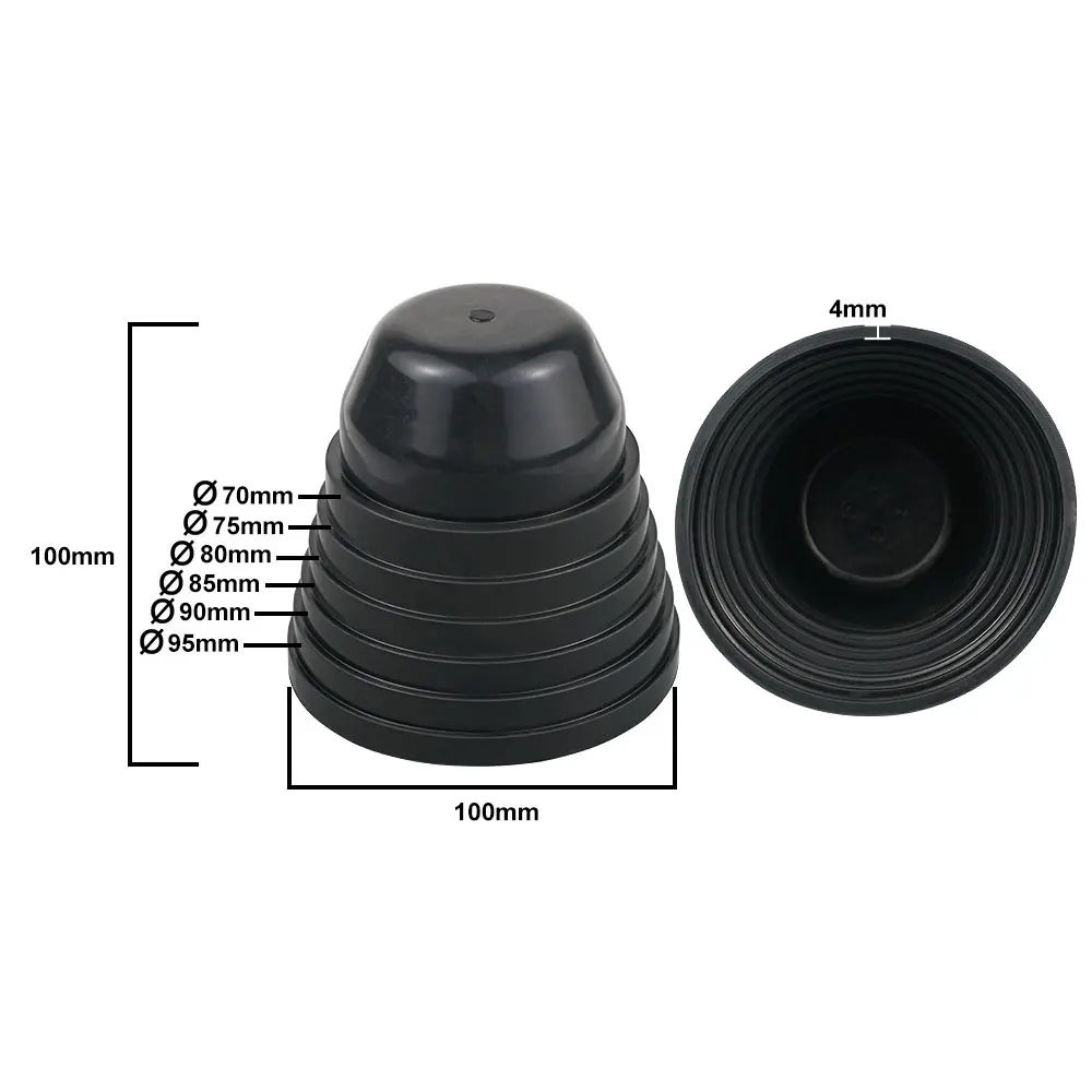 Universal Silicone Headlight Dust Cover 70mm 75mm 80mm 85mm 90mm 95mm 100mm Car Headlight Cap Seal Dust Cover 2pcs