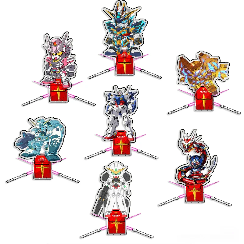 

Standing Sign for Gundam GN-005 Gundam Virtue Acrylic Desktop Stand Decorating Self Made Collection Toys Fans Gifts 15cm