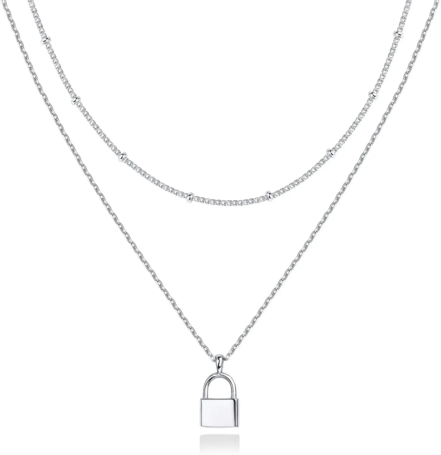 

Многослойные ожерелья Pavoi с позолотой 14K | Стильные минималистичные подвески-колье | Бабочка, Сердце, Замок, Злой глаз, Монета