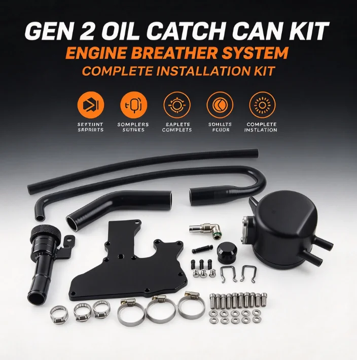 Upgrade Car Modified Aluminum Alloy Oil Breathable Bottle Suitable For First Second Generation Engine Catch Can Reservoir Tank
