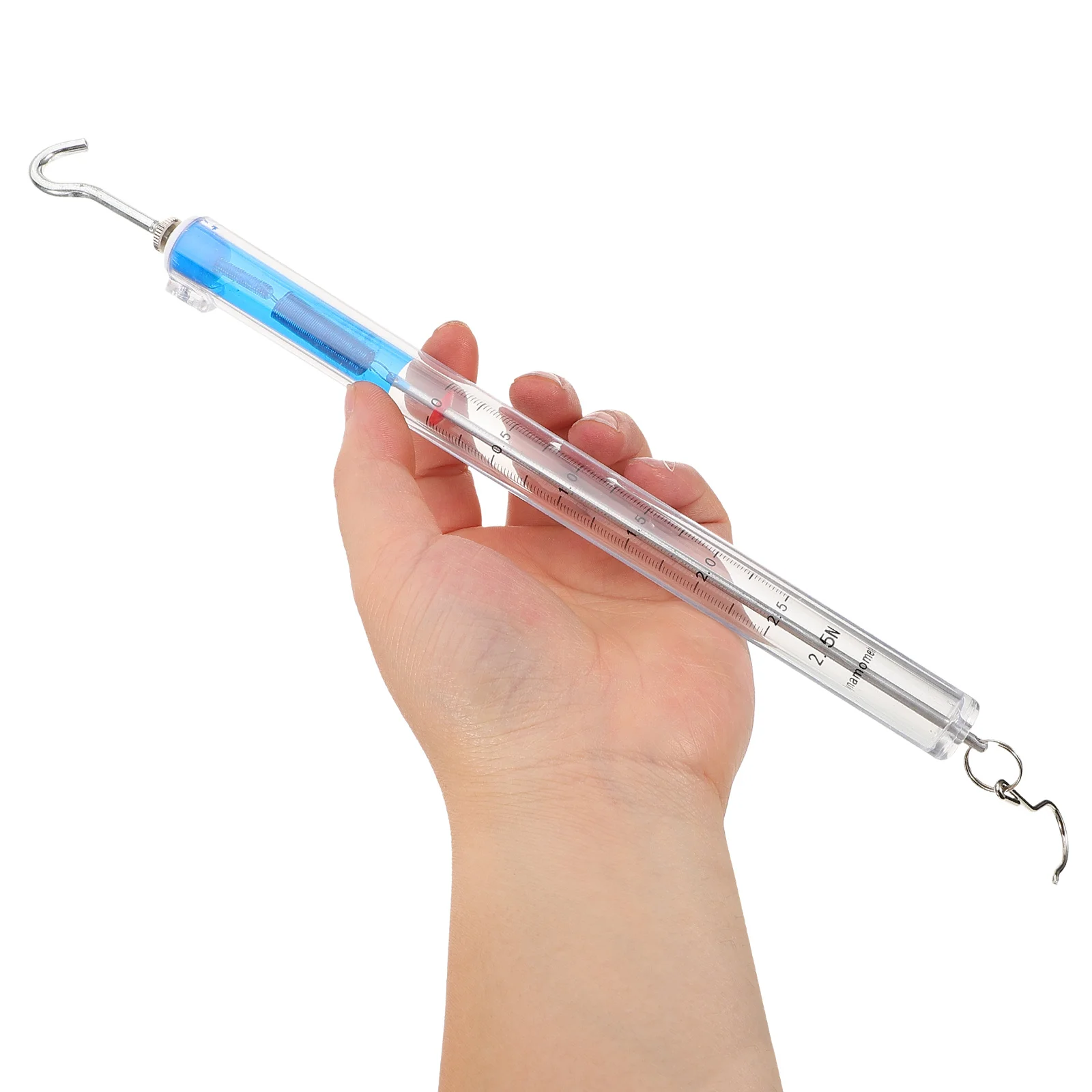 

Force Measuring Instrument Teaching Aids Experiment Steel Hanging Scale Spring Balance Science Compression
