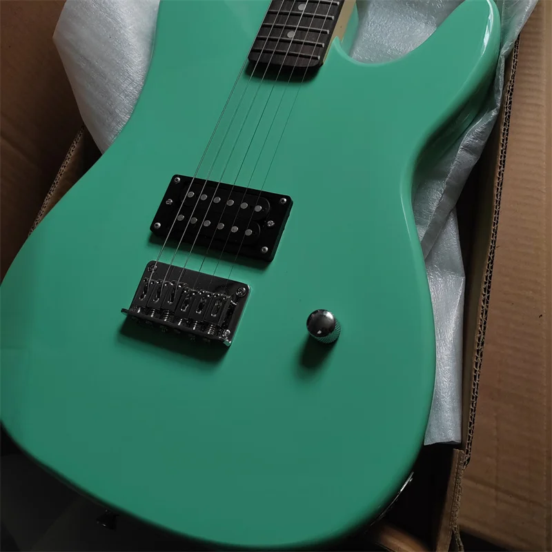 Classic Solid Wood 6-string Electric Guitar, Sample Stock, Surf Green Color, Free Shipping