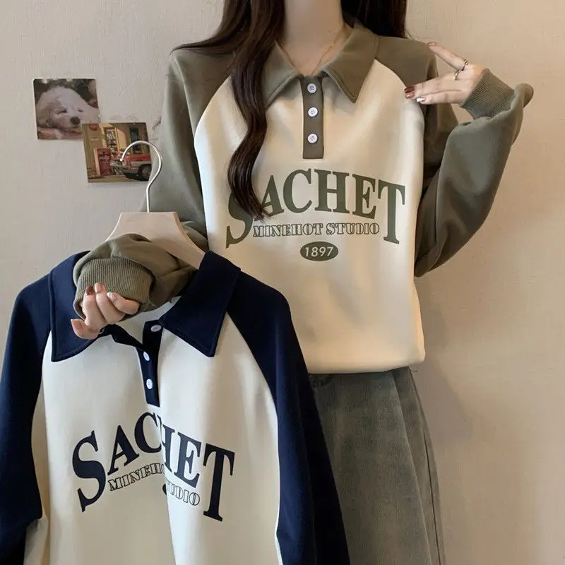 

Толстовки женские без капюшона, многослойный материал, толстая молния, спортивные базовые принты, вышитый декор с несколькими карманами Y2K