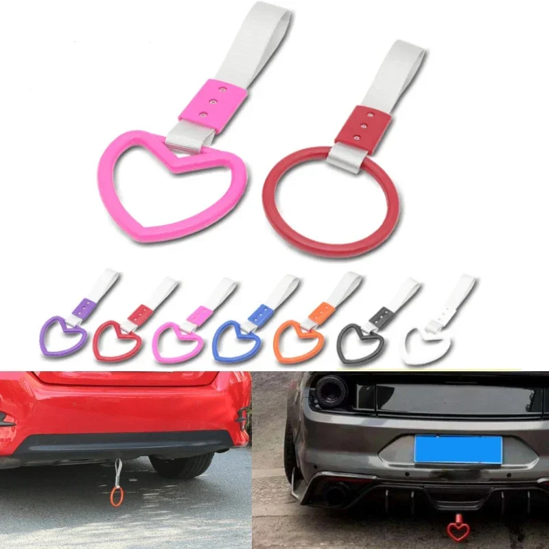 Tsurikawa Ring Hart Jdm Trein Bus Handvat Draagriem Drift Charm Strap Drift Waarschuwing Ring Voor Auto Achterbumper Levert