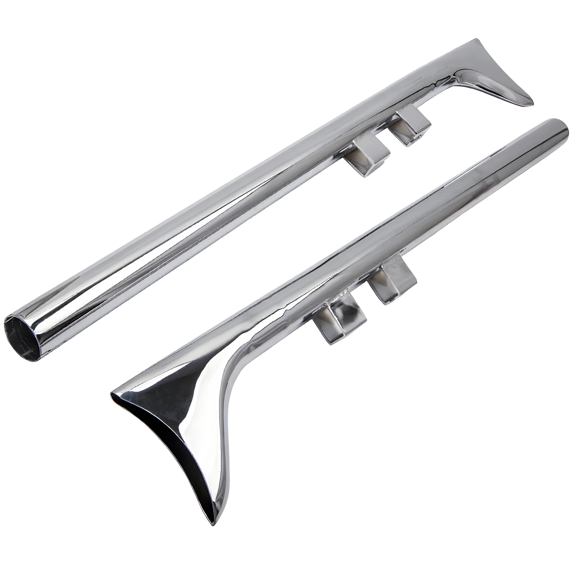 Fishtail Slip-on Doppel-Auspuffrohre Schalldämpfer für Harley Touring 1995-2016 1 7/8 Zoll – Detail 5