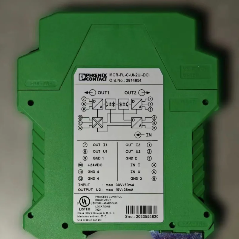 Second hand MCR-FL-C-UI-2UI-DCI-NC 2814854 Isolation Amplifier Test OK, fast delivery