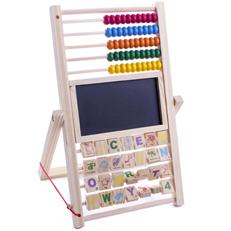 Multi-Function Abacus Learning Frame Wooden Counting Cognitive Board Children Early Education Mathematics Abacus