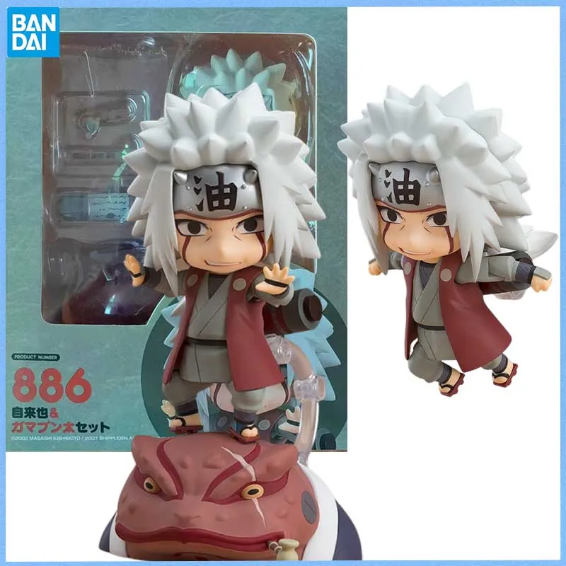 

Bandai Genuine nendoroid NARUTO Jiraiya Gamabunta Anime figure Movable toy Anime Peripheral Action Figures Doll for Collectors