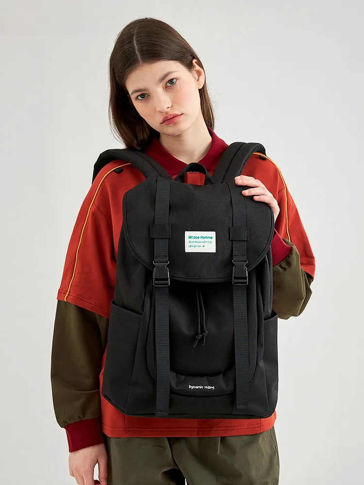 

Mrace Original Large Capacity Simple Design Dual Shoulder Bag for Commuting Work And Travel Unisex Laptop Backpack College Style