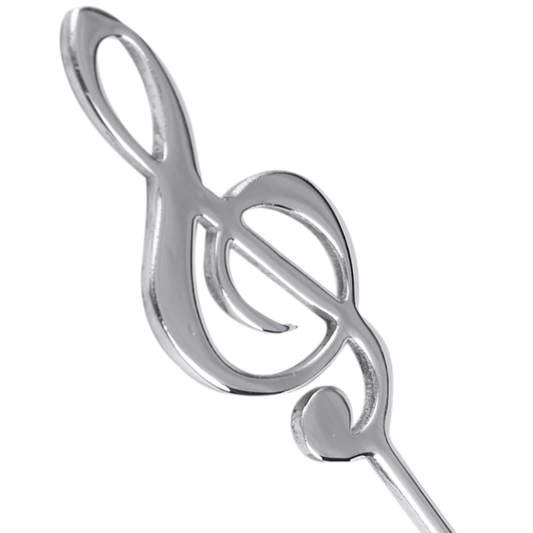 

A74U 16 шт., милая музыкальная тематическая ложка для перемешивания чая, кофейная ложка из нержавеющей стали, форма ноты, маленькая ложка для мороженого, десерта