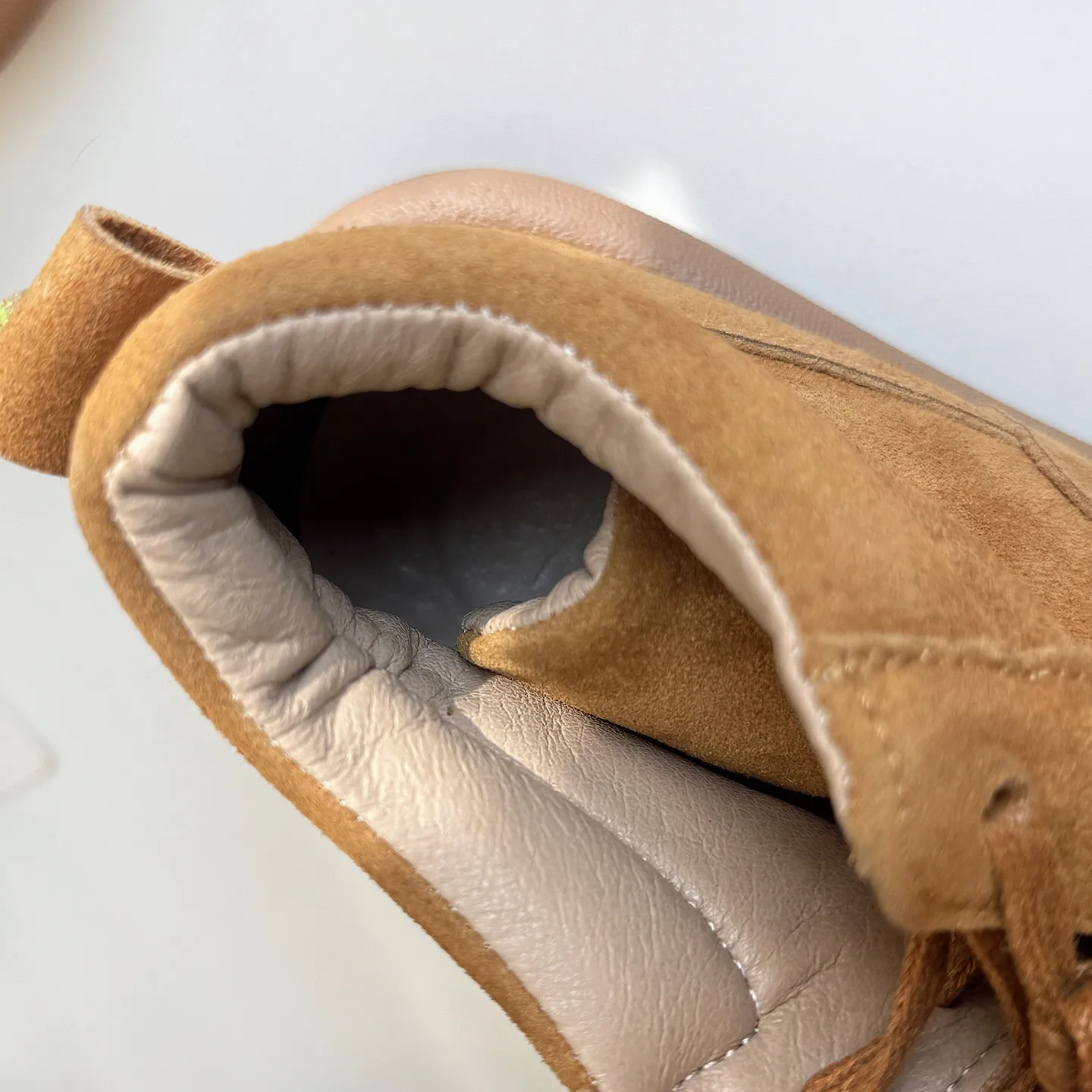 Careaymade-Genuine leather wider toe thick soled women's boots,Winter Boken Soft Sole Snow Boots,Comfortable Women Short Shoes