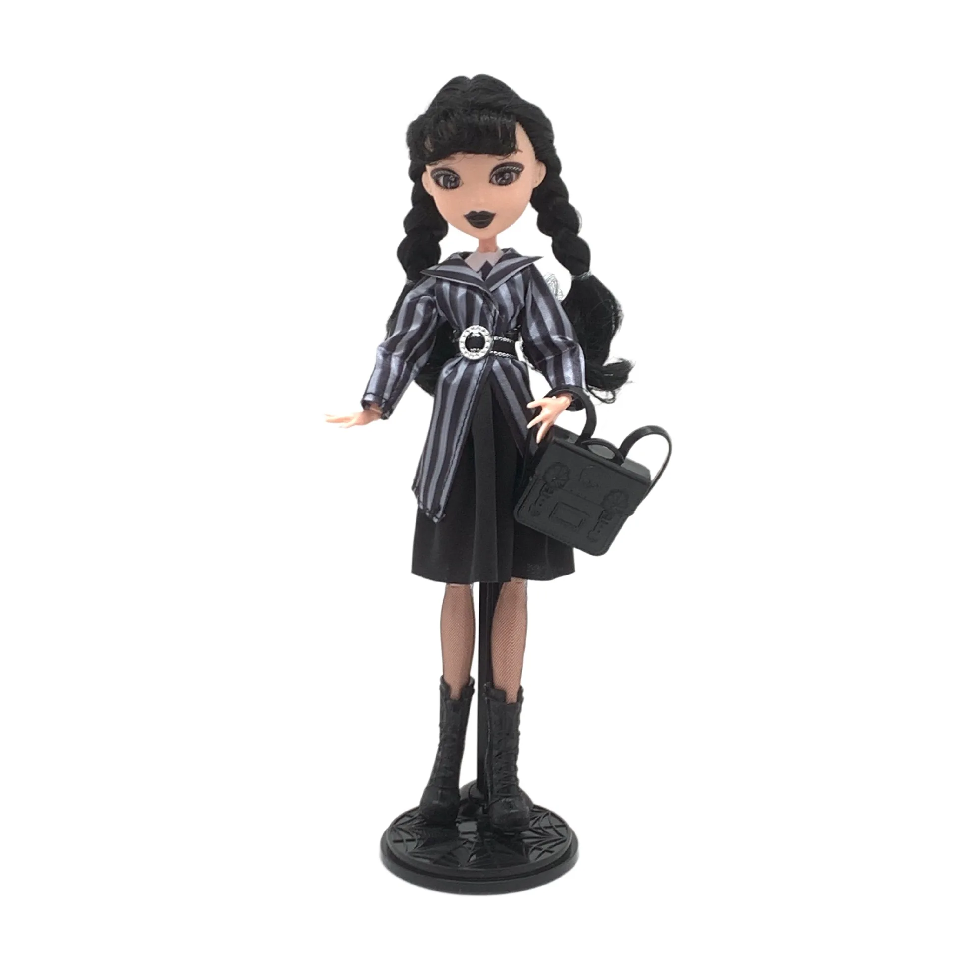 Monster High School Adams Doll Wednesday with Gothic Black Dress Dress Dress Doll Room Decoration Model Children's Toy Gift