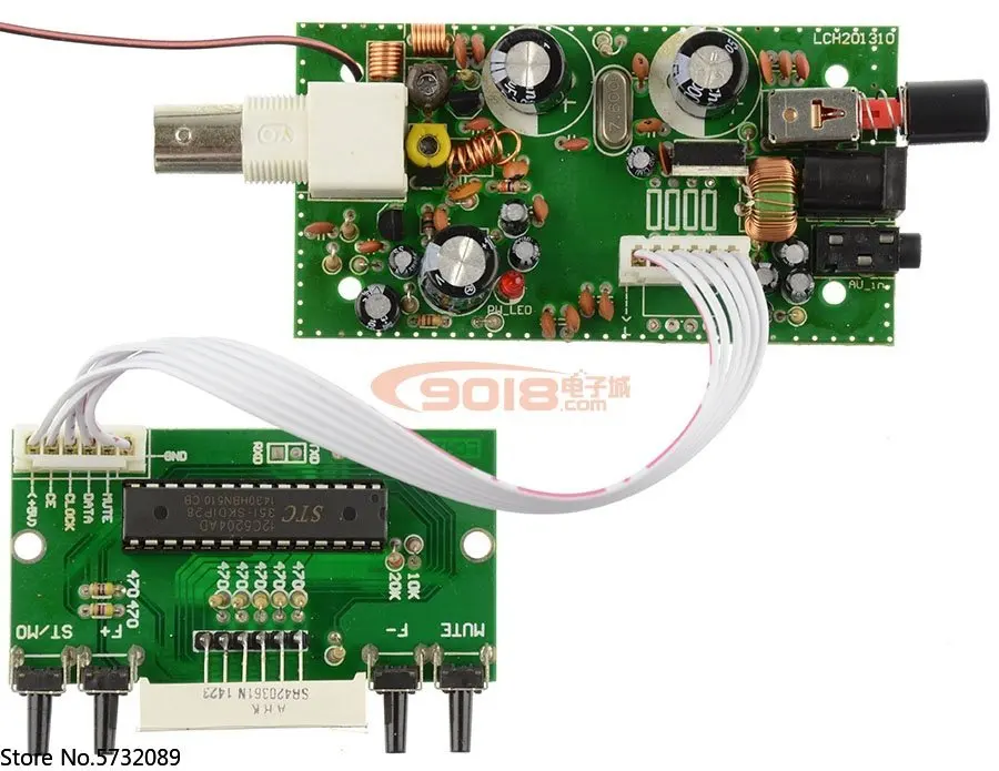 

High fidelity BH1415F CNC 100m FM stereo radio transmitter board 70-120MHz