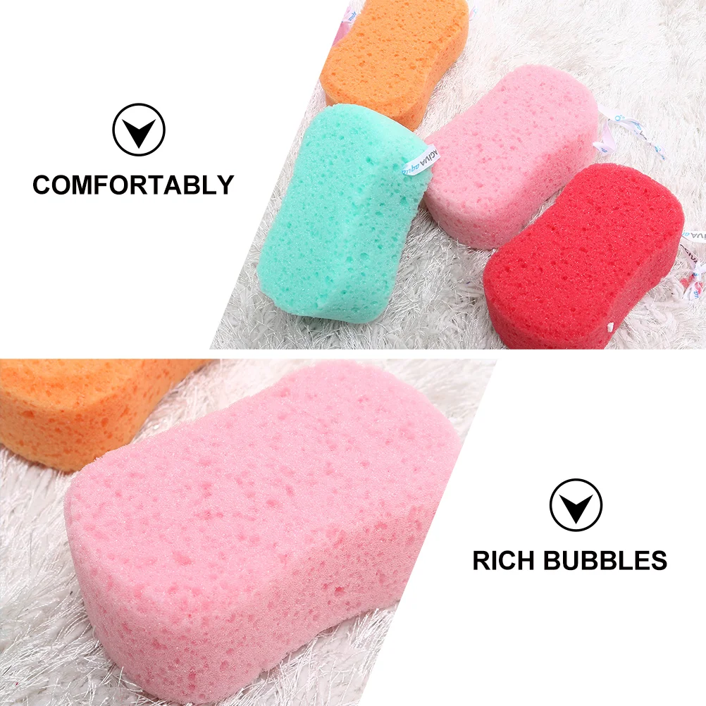 4 Pcs Tub Scrubber Bath Sponge for Baby Absorb Water Body Sponges Scrubbers Absorbent