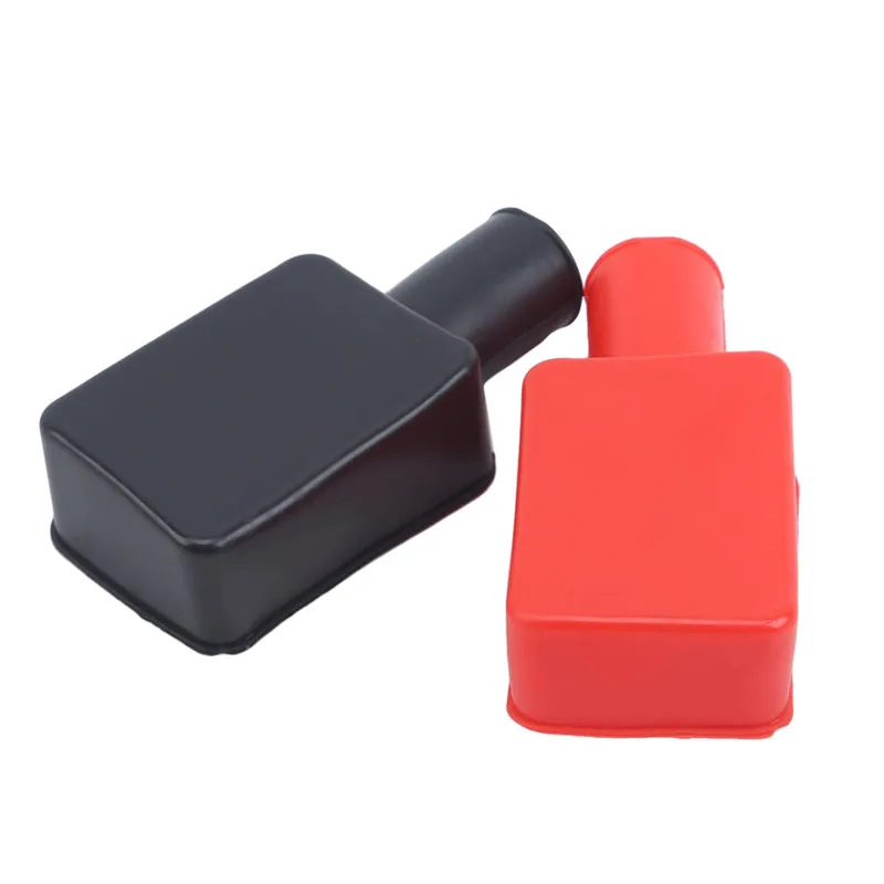 2PCS Car Battery Negative Positive Terminal Covers Cap Boat Insulating Protector Replacement Batteries Accessories