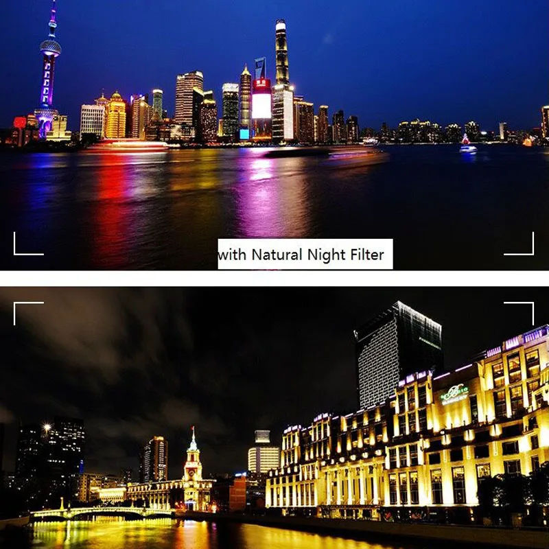 Lightdow Natural Night Filter 67mm 49mm 52mm 58mm 62mm 72mm 77mm 82mm Optical Glass Multi-layer Filters for Night Sky Star