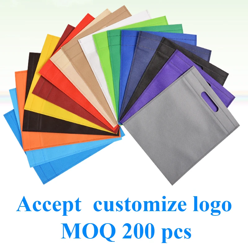 20 pieces Non Woven Bag Shopping Bags recycled ecobag blank tote bag Tote Bags Custom Make Printed Logo