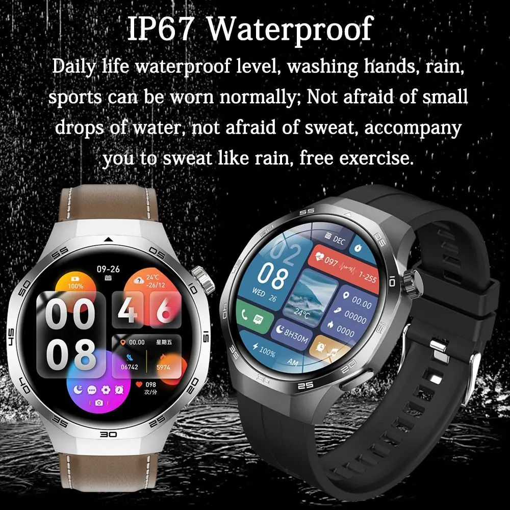 Für Huawei GT5 PRO Smart Watch Männer Version AMOLED HD Bildschirm Uhr 4 Pro Verbesserte BT Anruf GPS NFC Kompass Herzfrequenz Smartwatches