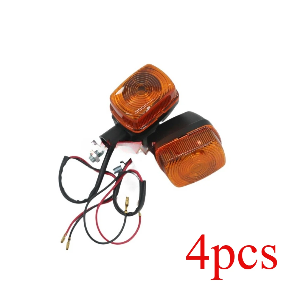 4pcs Suitable for TZR250 FZR250 400 3KV, Red Shell Suitable for AX-1 Front and Rear Turn Signals FZR400
