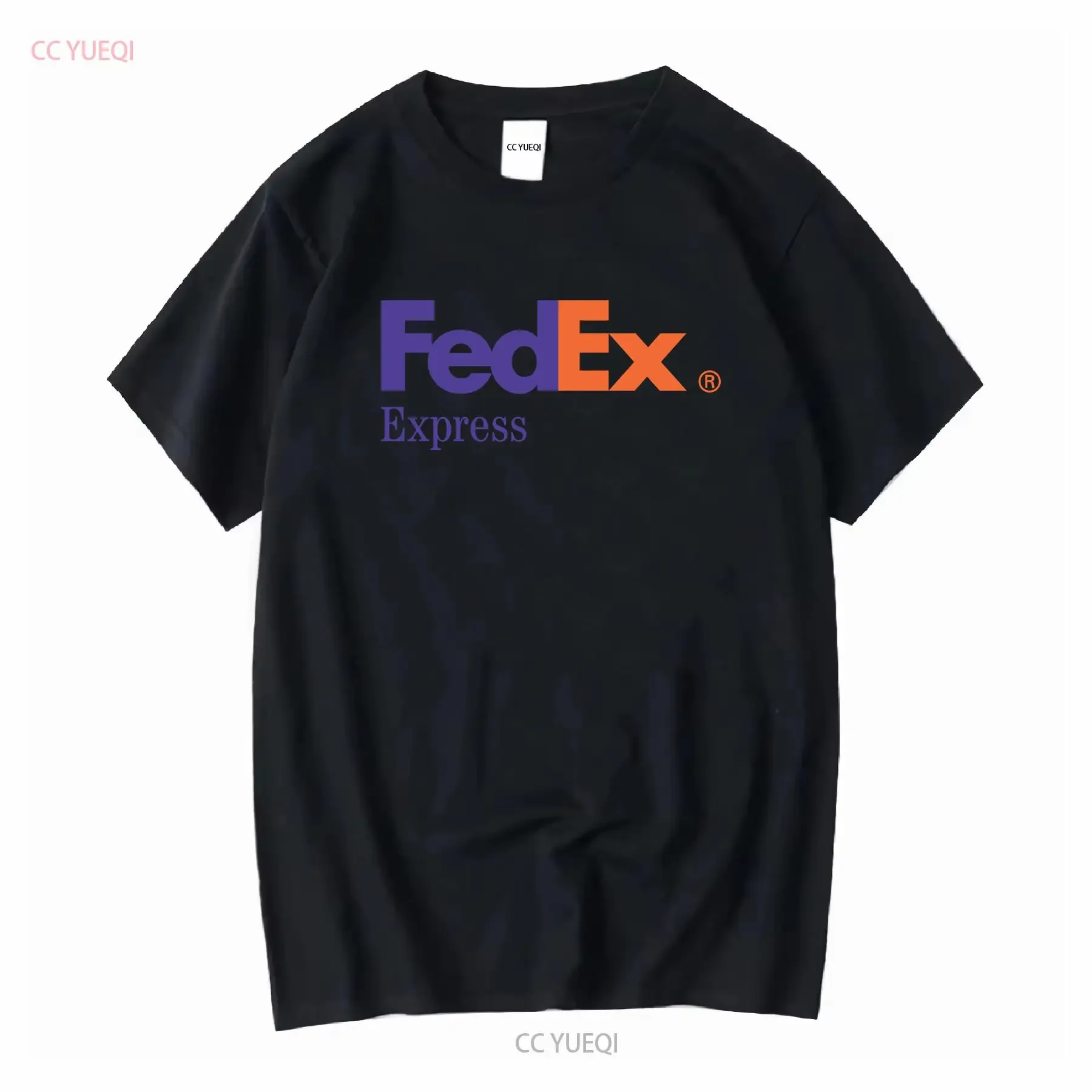 FedEx Express Logo 100 Cotton T Shirt S 5XL  Black vintage Washed fashion Casual homme Slightly Unisex Top For Everyday Wear