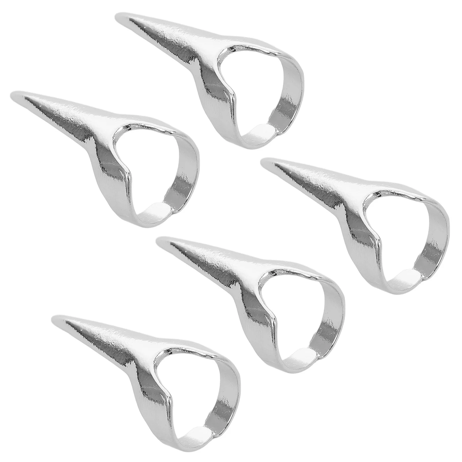 

5 Pcs Claw Decorative Finger Punk Rings for Women Men Zinc Punk Rings For Women Alloy Vintage Daily Wear Gifts