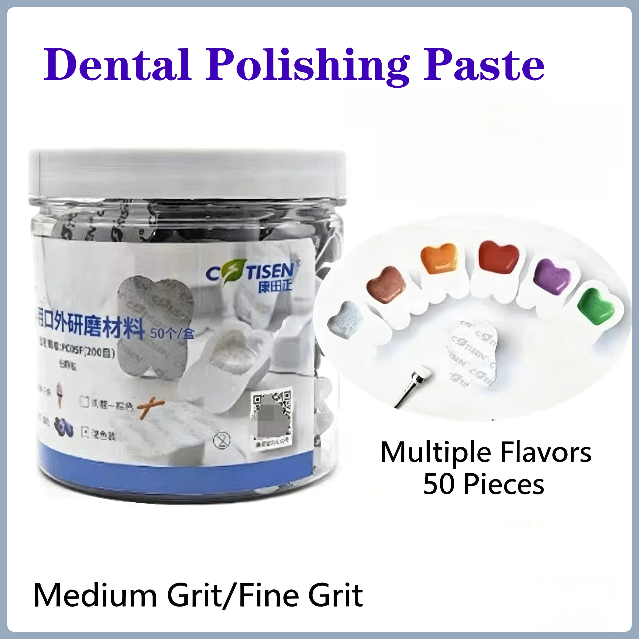 Picture 6: Dental Polishing Paste 2g X 50/Box Fine & Medium Grit Teeth Whitening Various Flavors Prophy Paste for Dental Clinic Use