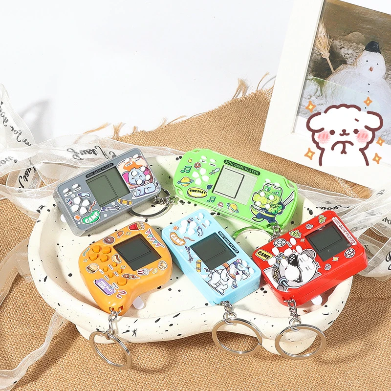 

Caiyin Russian Block Game Machine Keychain McLile Chicken Nugs Psp Cartoon Children'S Puzzle Toys