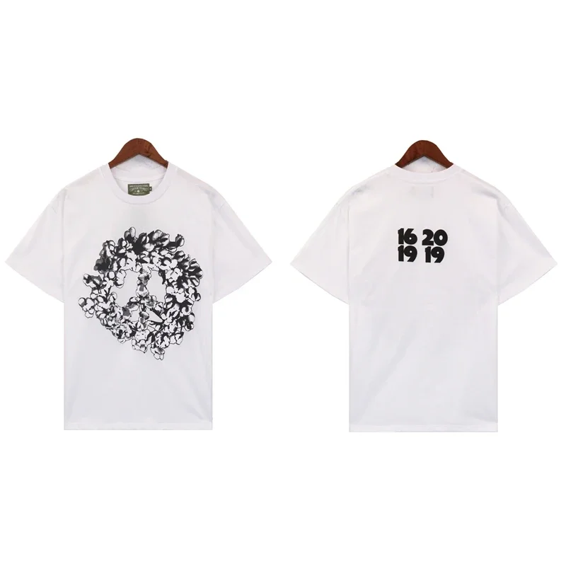 الصيف الرجال الموضة العلامة التجارية الجديدة كابوك طباعة الصيف شارع العليا الرجال والنساء الاتجاه غير رسمي قصيرة الأكمام تي شيرت الجولة الرقبة