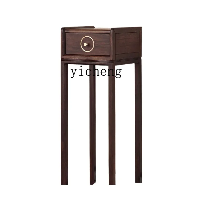 XL New Chinese Flower Stand Ugyen Wooden Bonsai Stand Solid Wood Ebony Storage Rack