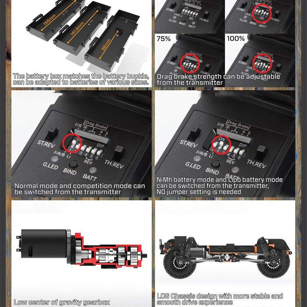 2024 novo yikong yk4106 1:10 simulação grande g rc veículo de escalada elétrica fora da estrada tanque girando carro de brinquedo de controle remoto