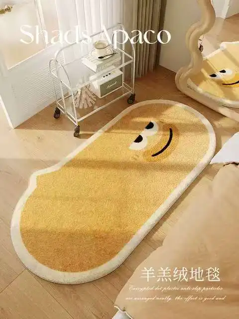 Fun small carpet, funny foot mat, bedroom bedside carpet, home children's room tatami mat, room floor mat