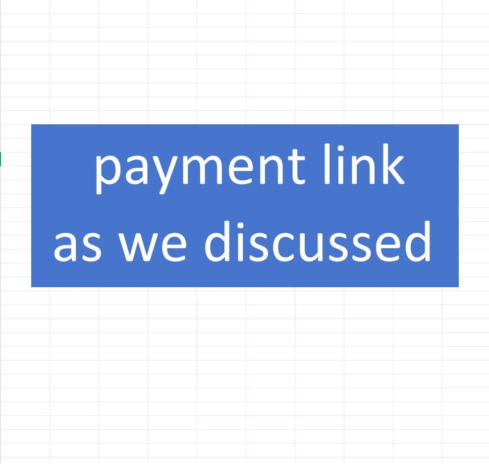 payment link as we discussed