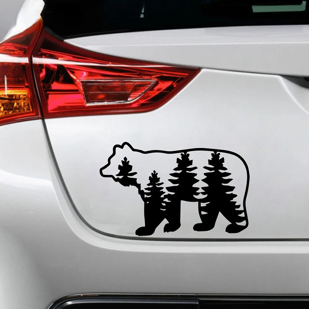 Car Stickers Personality Animal Deer Bear Creative Vinyl Decal Waterproof Scratch Cover Decal Auto Decoration