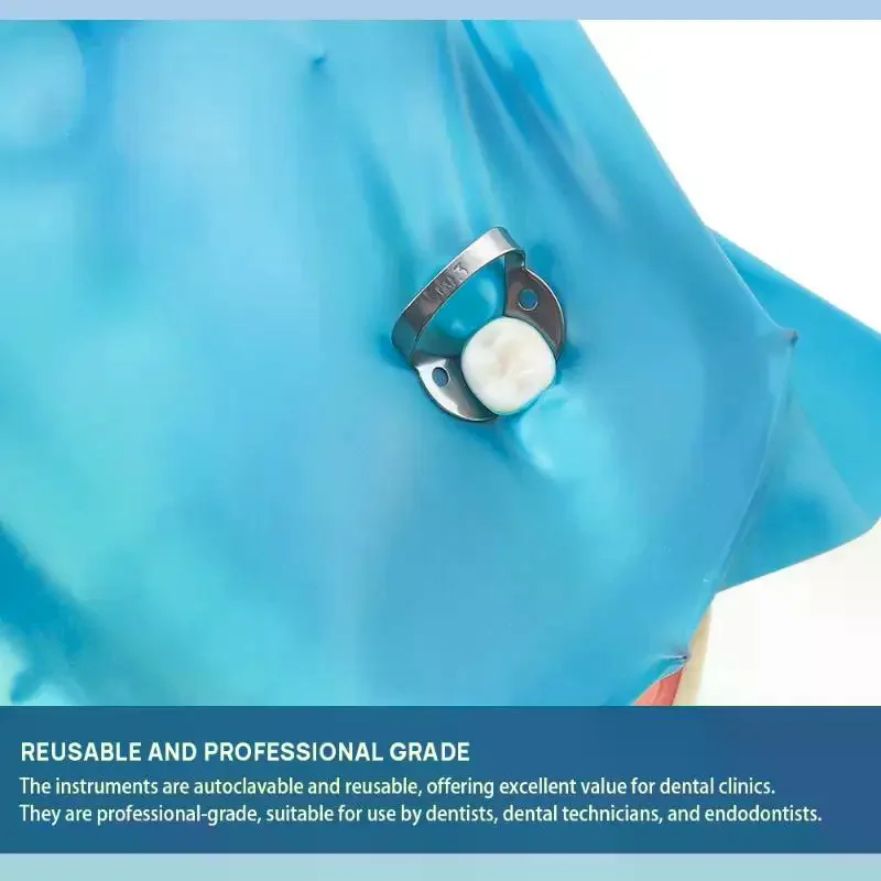 

1Pcs Dental Rubber Dam Clamps Stainless Steel Endodontic Restorative Barrier Clips Dentistry Ortho Materials Lab Tools