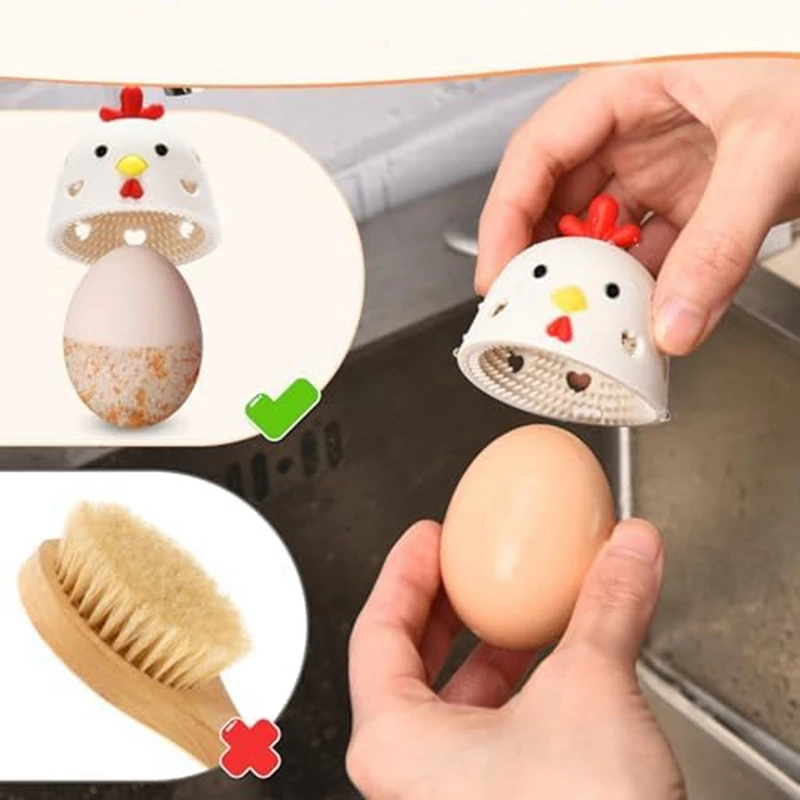 Freshest Egg Brush Cleaner, Egg Cleaner For Freshers Eggs,Egg Washer For Fresh Eggs,Cleaning Tools For Egg Washer Durable ,Beige