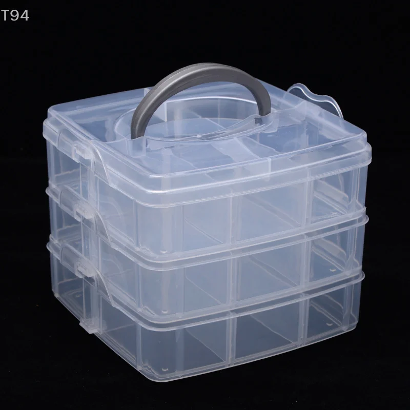 Simplicity Transparent jewelry storage box large-capacity finishing box necklace ring stud earrings storage box jewelry box