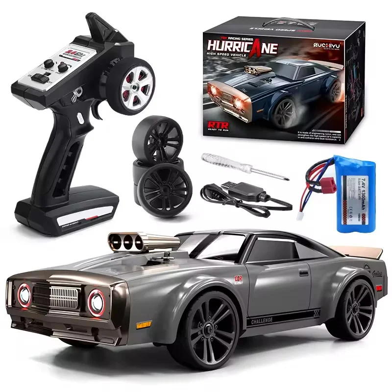 1/16 Scale High Speed 4WD Remote Control Drift Racing Muscle Car Children's Toy Car