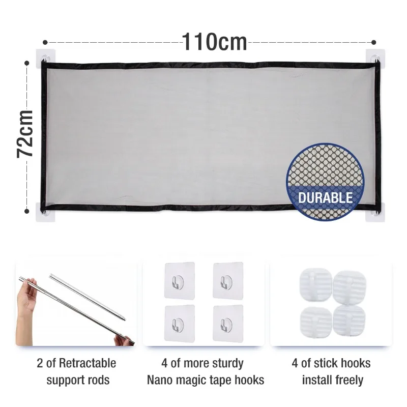 Wholesale Magic Pet Safety Gate Enclosure Portable Folding Pet Isolation Net Safety Guard for Pets Dog Cat