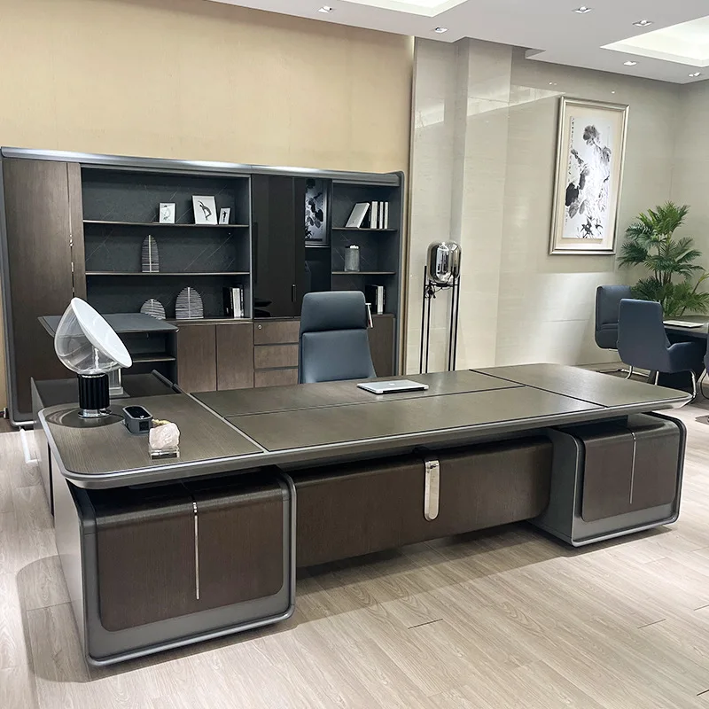 

Solid wood paint boss desk office boss desk modern simple office furniture president