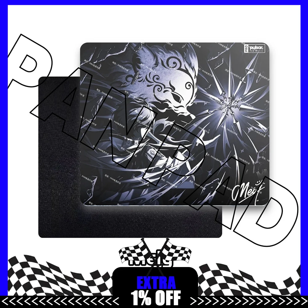 PAN Esports Pulsar by Meiy Glass Gaming Mousepad  FPS Both Speed And Smoothness Mouse Pad For TTK APEX CSGO PC Accessories Gifts