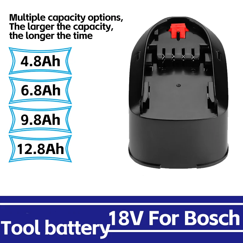 Литий-ионный аккумулятор 4,8/6,8/12,8 Ач18 В, подходящий для Bosch PSB PSR PST Li- 22607335039260773350402607336208 (применимо только для Type C)