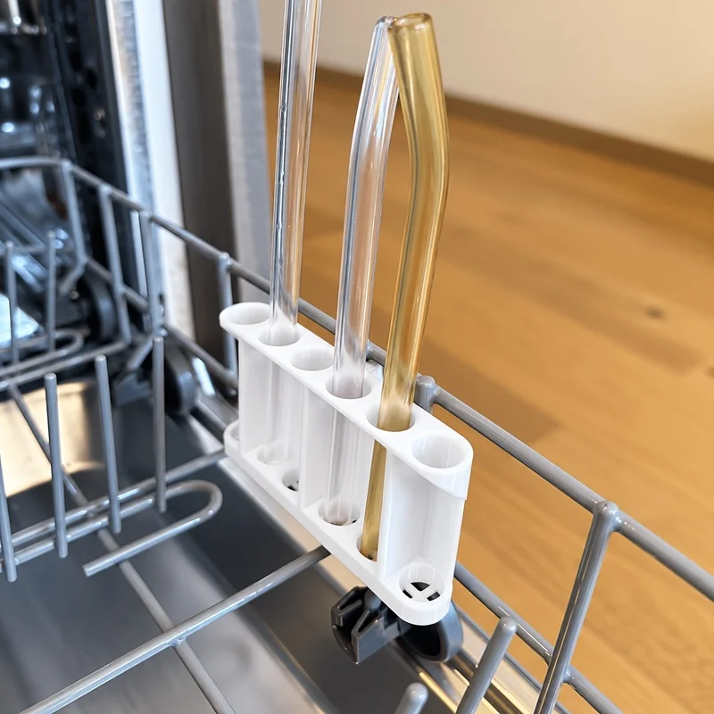 1PCSDishwasher straw rack，Household glass straw cleaning stand，Dishwasher drain accessories