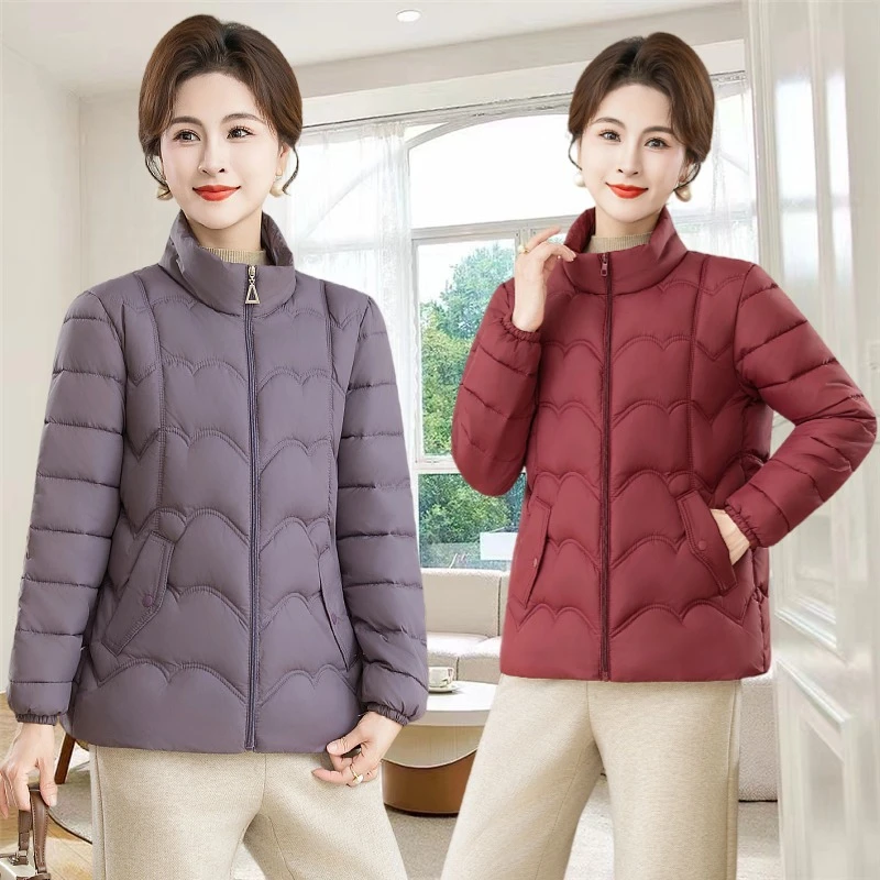 

Новое зимнее пальто из хлопка Mommy Sle для женщин среднего возраста и ли, милая свободная куртка