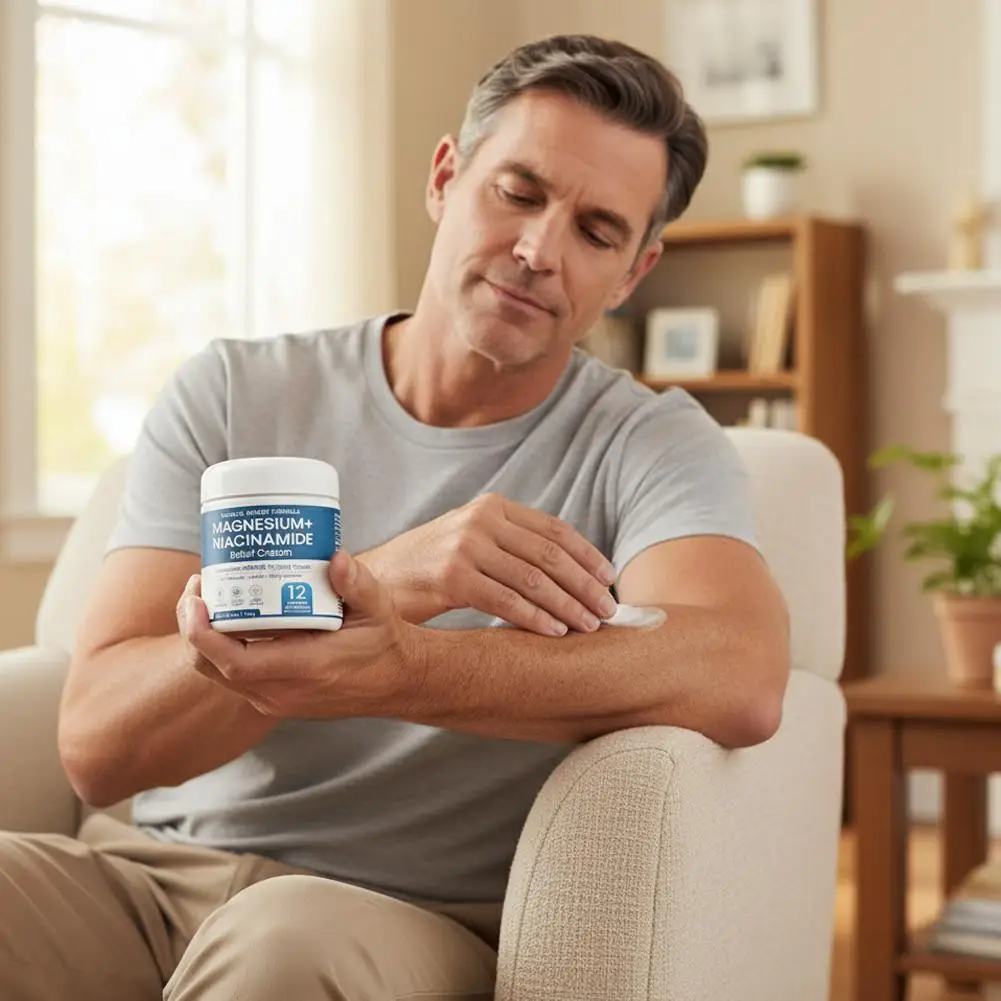 Personal Health Care Magnesium Niacinamide Relief Cream Topical for Joints, Legs, Feet