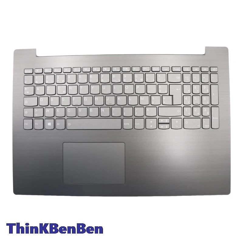 

FR French Backlit Keyboard Iron Gray Upper Case Palmrest Shell Cover For Lenovo Ideapad 330 15 ICH Laptop 5CB0R46790