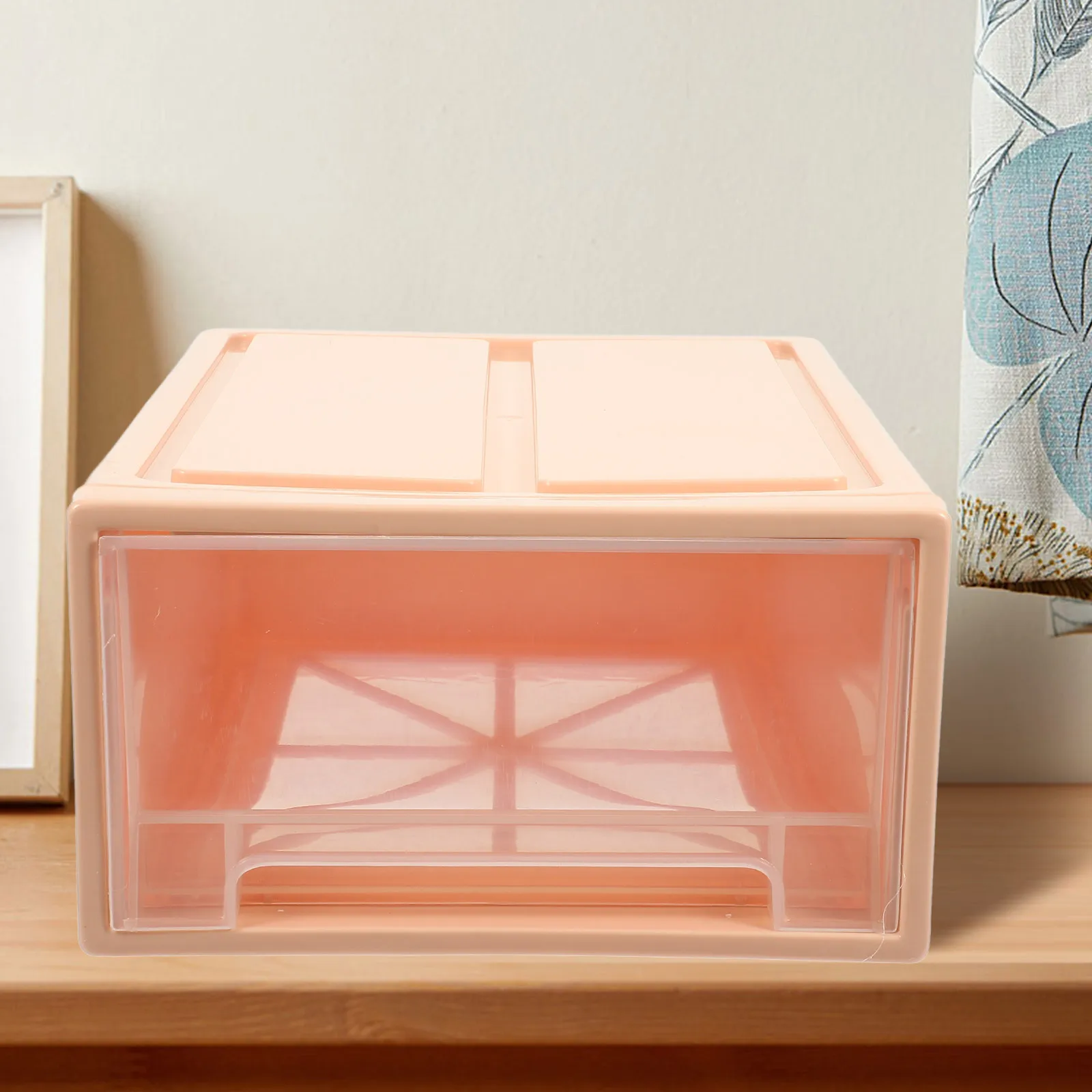 

Clear Desktop Storage Organizer with Drawers Plastic Desk Organizer for Lipstick Lotion and Other Items Desk Storage Drawer