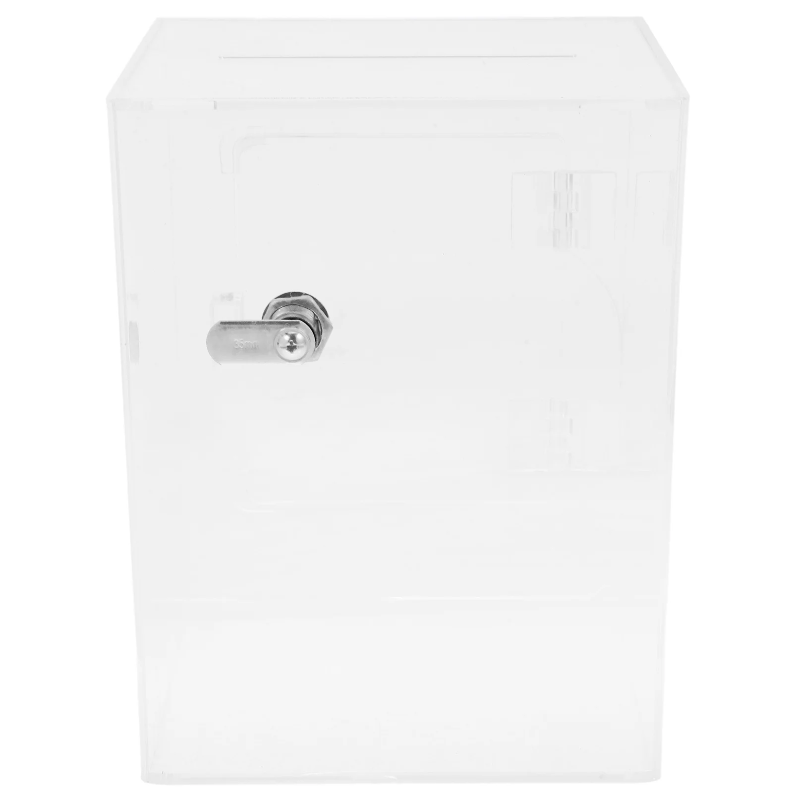 NAMOARLY – tirelire transparente non ouvrable, pot d'économie d'argent Transparent, rangement en acrylique, pointe cadeau pour enfants, peut petit support de changement